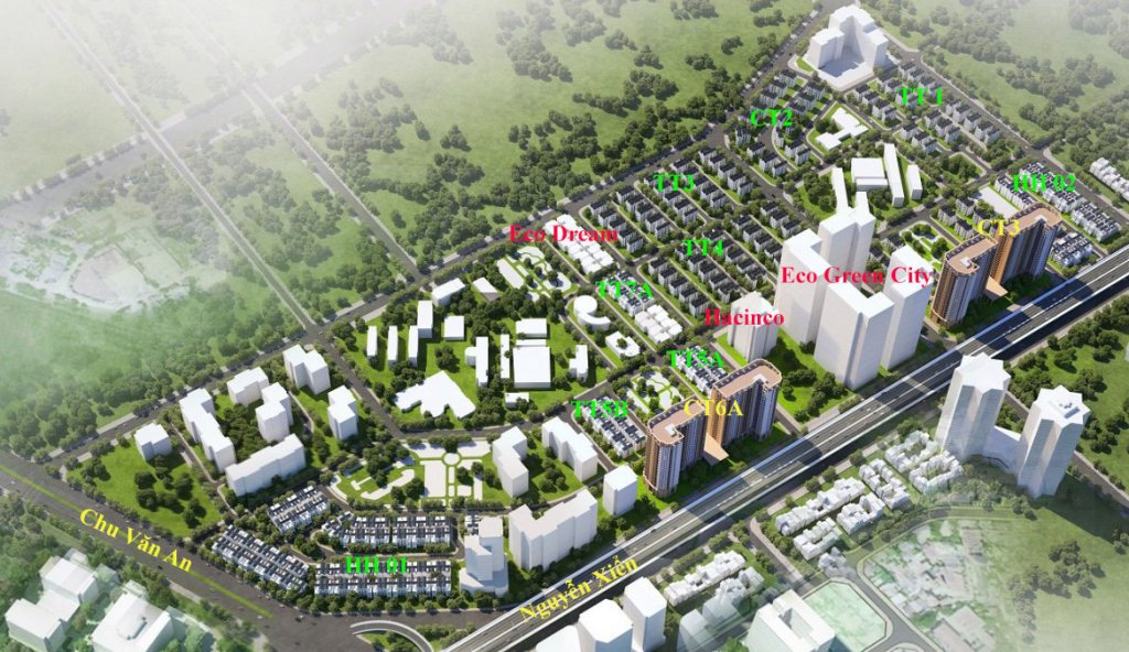 Biệt thự Shophouse Tây Nam Kim Giang